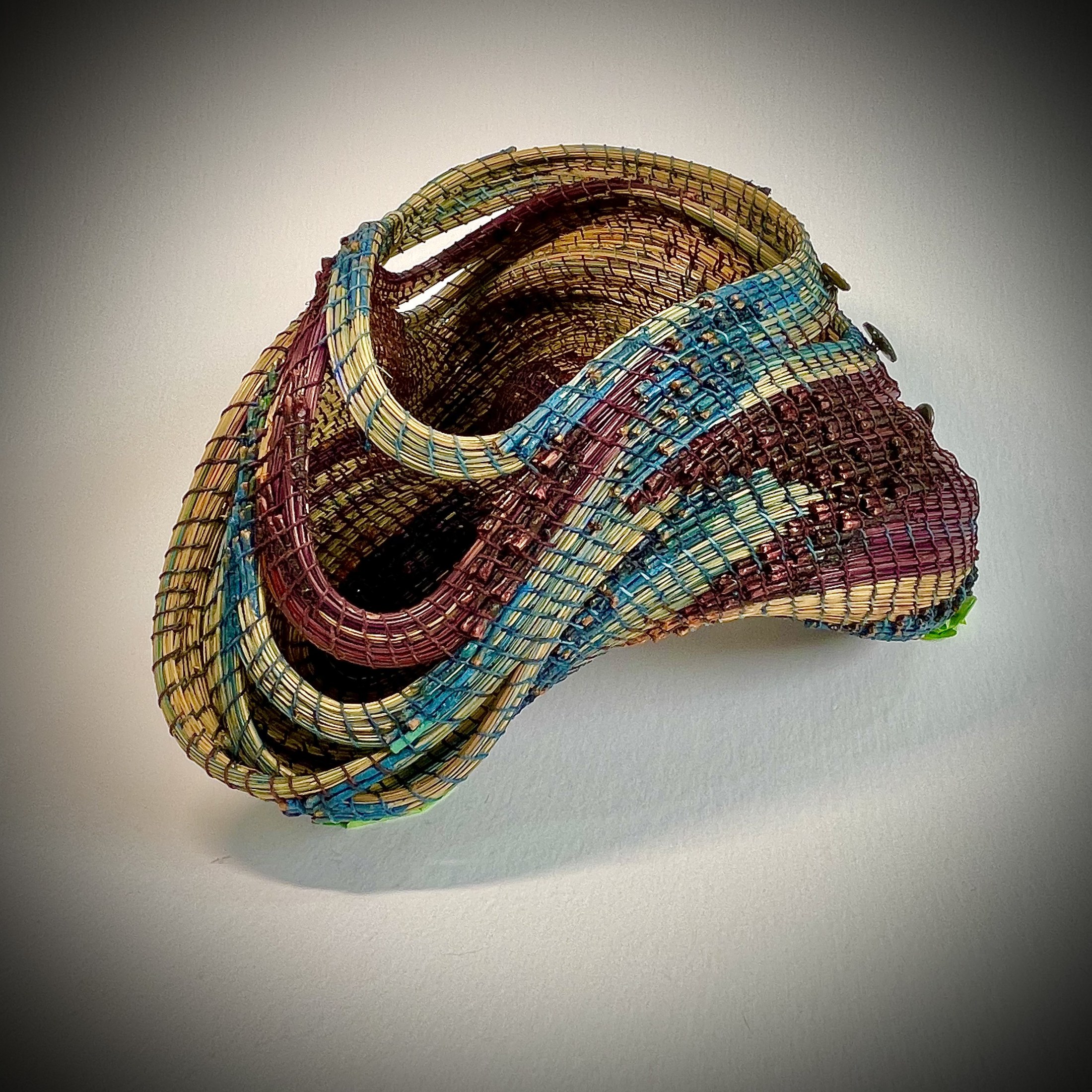 Sculptural Wave Basket