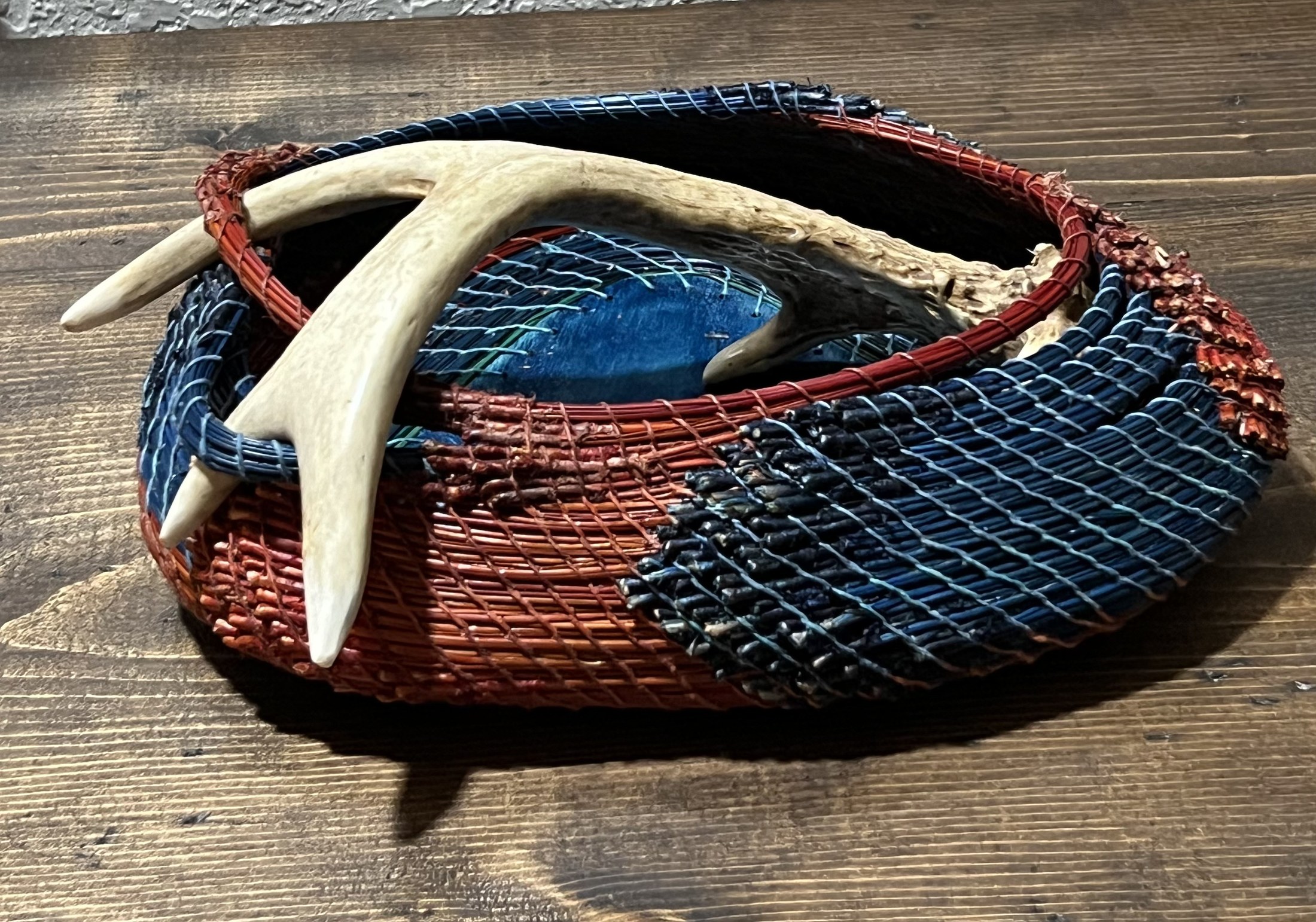 Antler Handle Basket