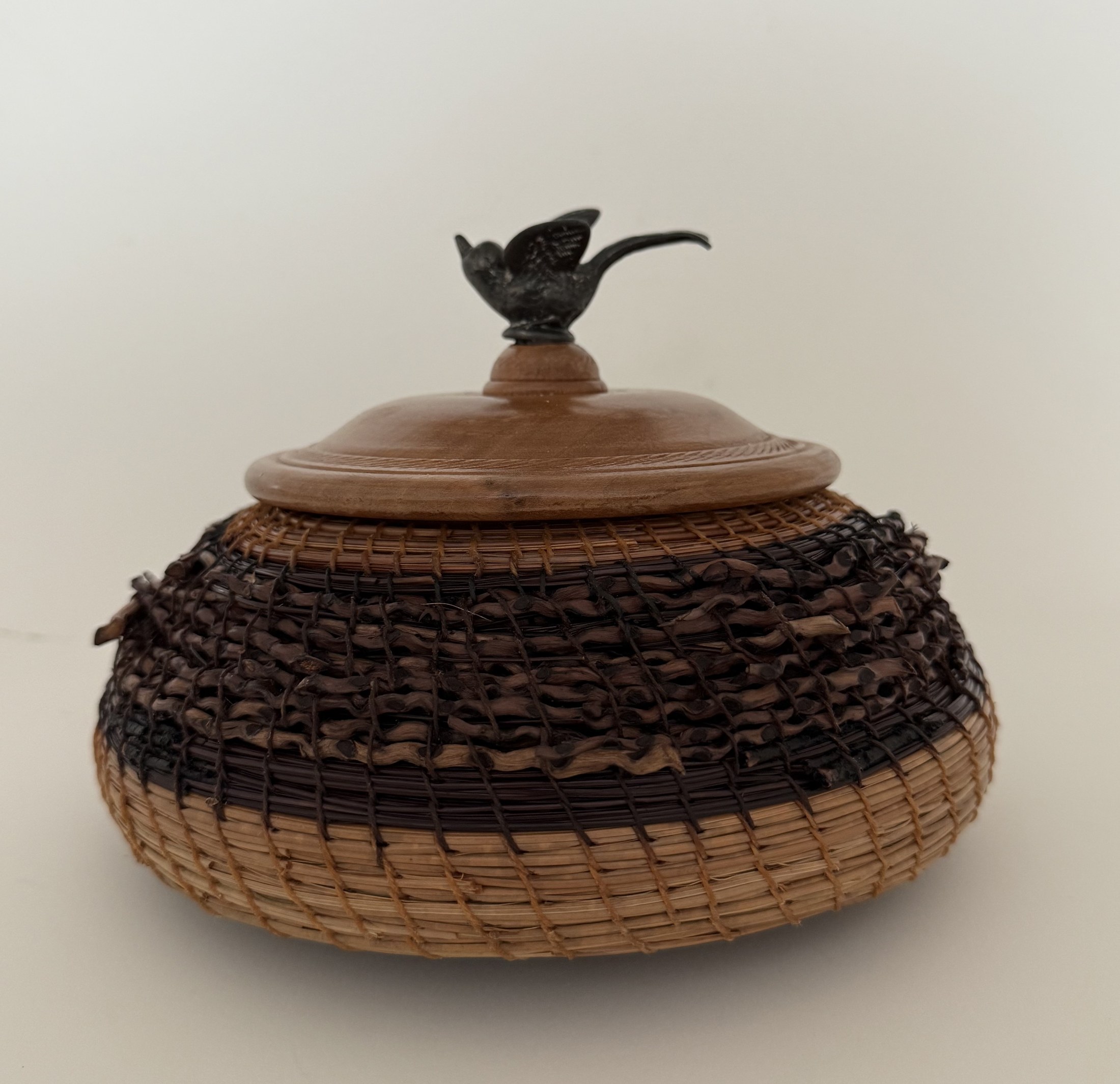 Blackbird Lidded Basket